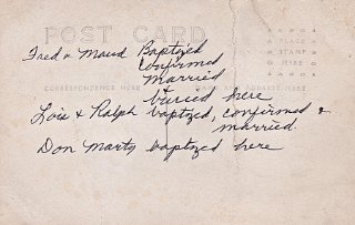 German Reformed Church verso